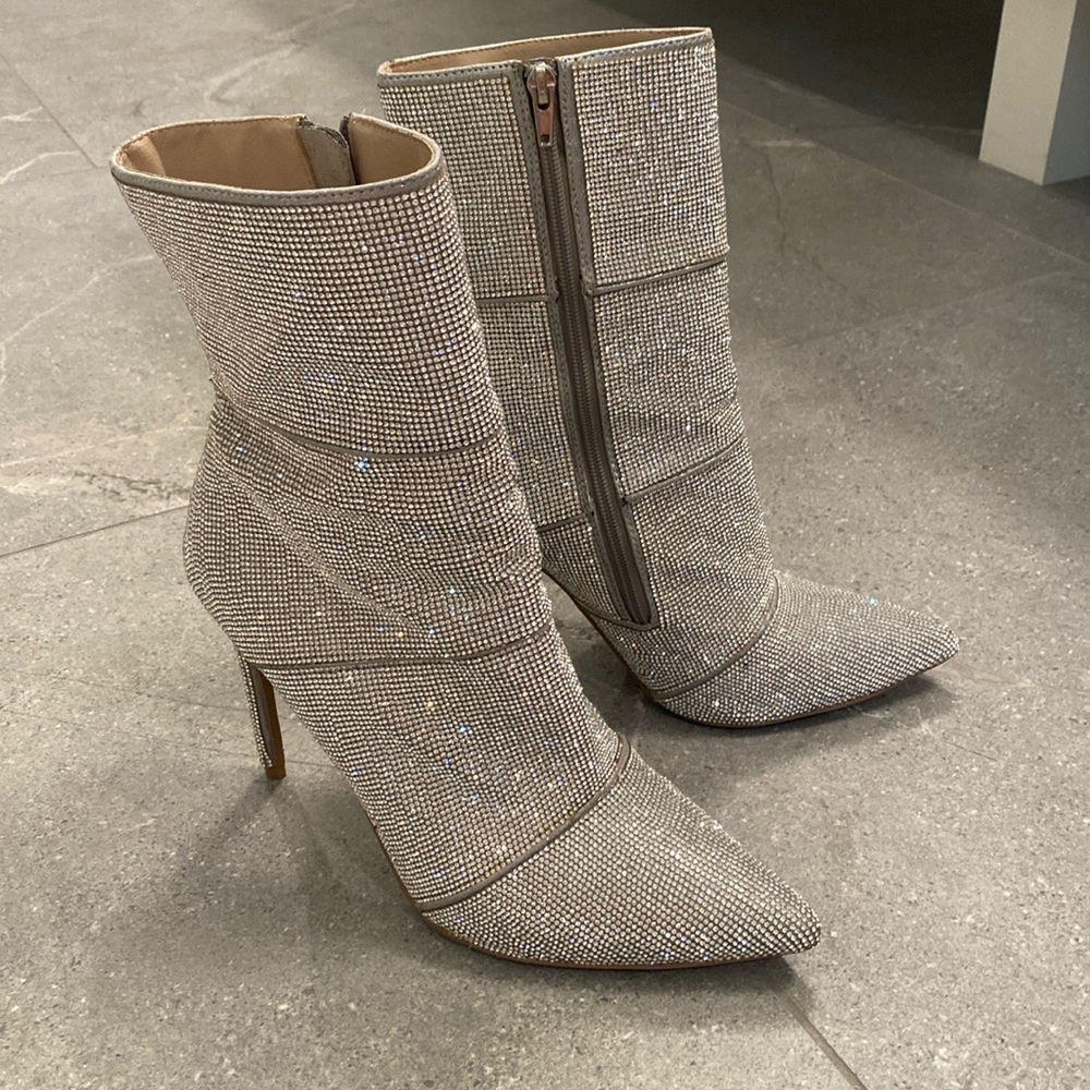 COPY - Rhinestone ankle booties